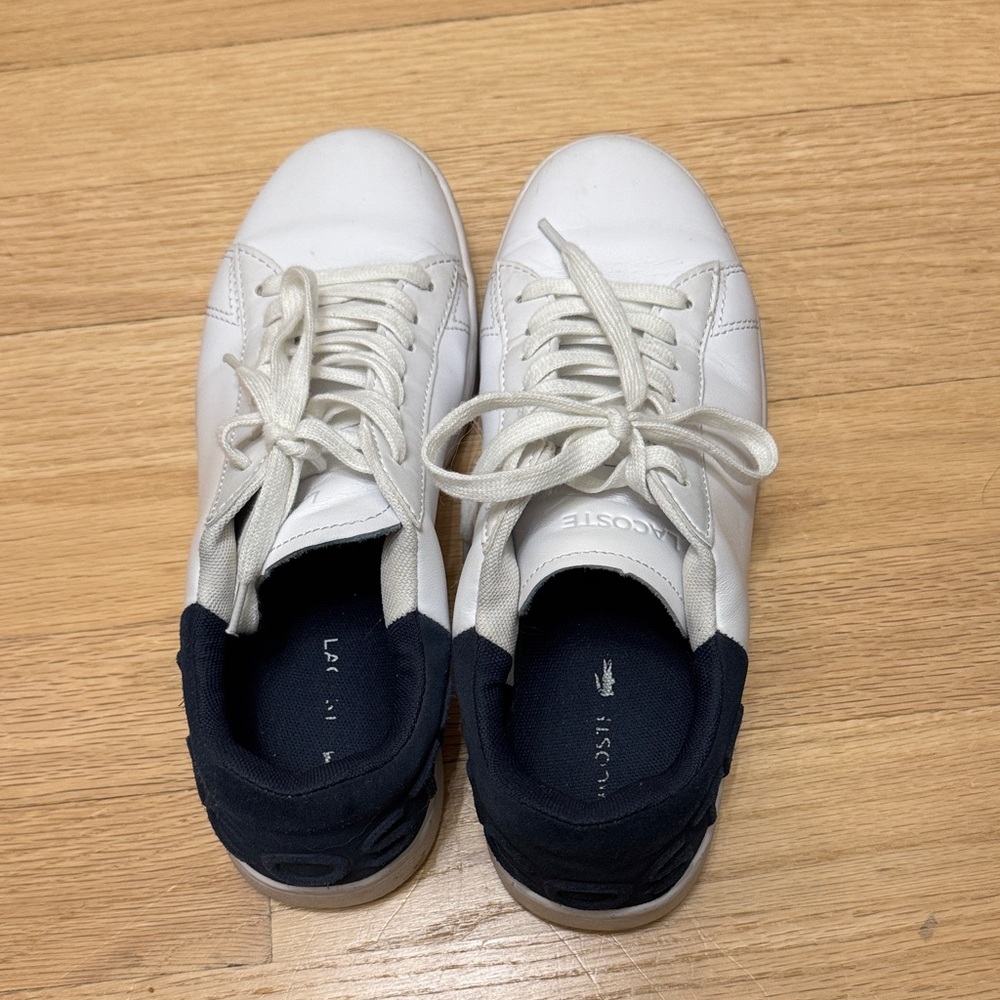 Lacoste Women’s White and Navy Sneakers